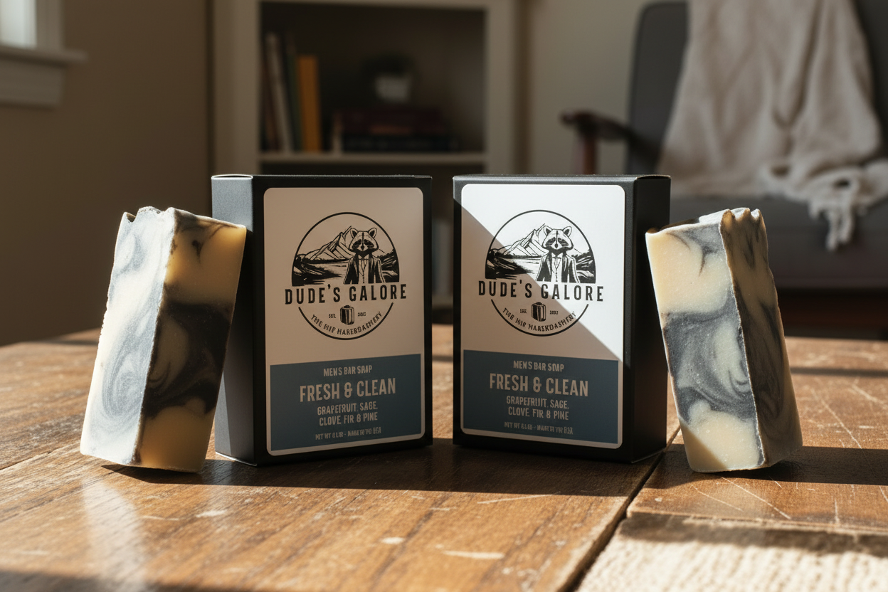 Fresh & Clean - Real Box & Swirl Soap, Living Room